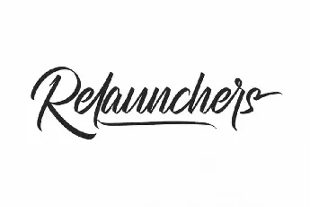 Relaunchers Script font