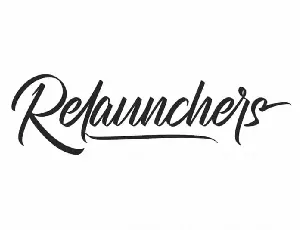 Relaunchers Script font