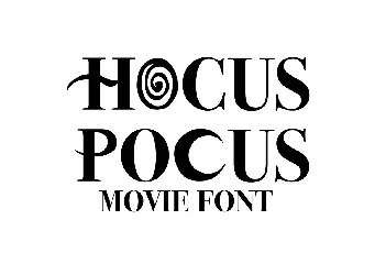 Hocus Pocus font