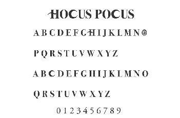 Hocus Pocus font