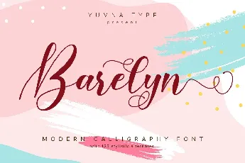 Barelyn Calligraphy Script font