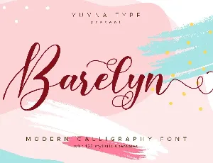 Barelyn Calligraphy Script font