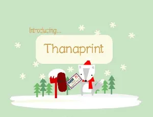 Thanaprint font