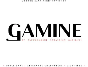 Gamine Typeface font