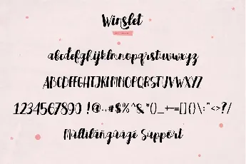 Winslet font