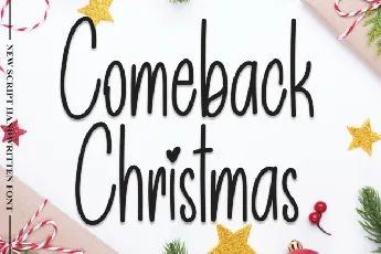 Comeback Christmas Handwritten font