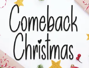 Comeback Christmas Handwritten font