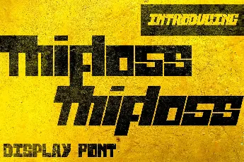 Thifloss font