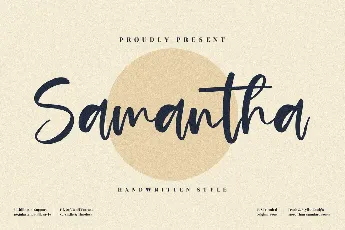 Samantha font