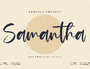 Samantha font