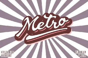 Metro Script font