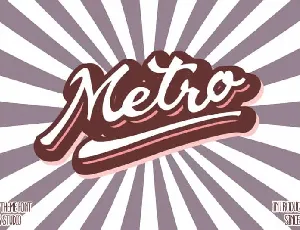 Metro Script font