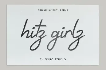 Hitz Girlz Brush font