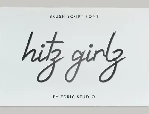 Hitz Girlz Brush font