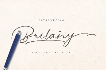 Britany Signature font