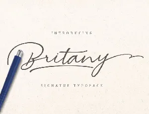 Britany Signature font