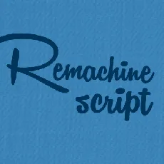 Remachine Script font