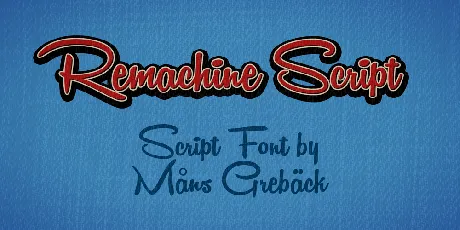 Remachine Script font