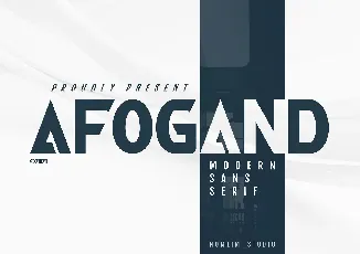 Afogand font