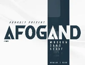 Afogand font