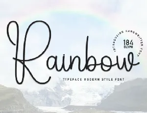 Rainbow Script Typeface font