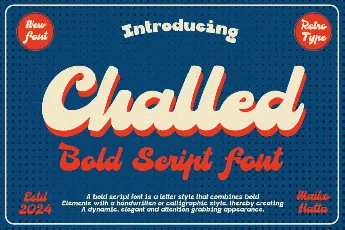 Challed font