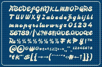 Challed font