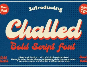 Challed font