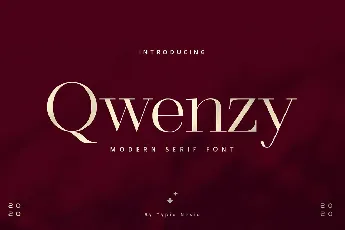 Qwenzy Elegant Serif font