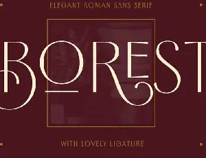 Borest Elegant Roman Sans Serif font