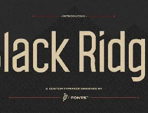 Black Ridge font