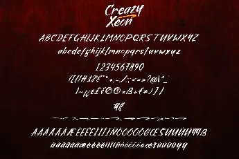 Crazy Xeon font