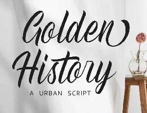 Golden History font