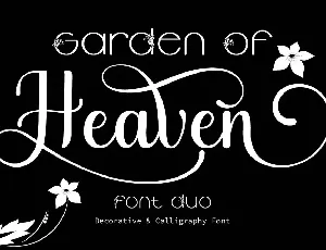 Garden of Heaven font