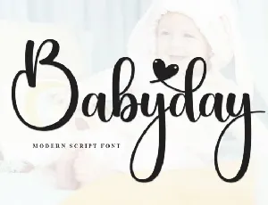 Babyday Script font