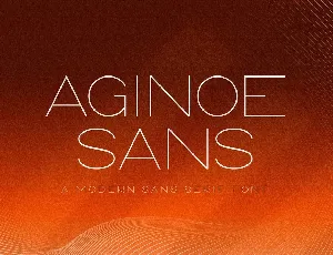 Aginoe Modern Sans Family font