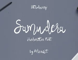 Samudera Script font