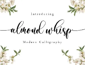 Almond Whisp font