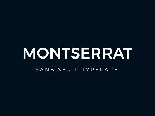 Montserrat font