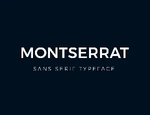 Montserrat font