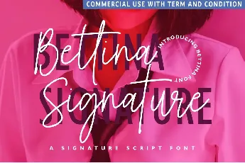 Bettina Signature font