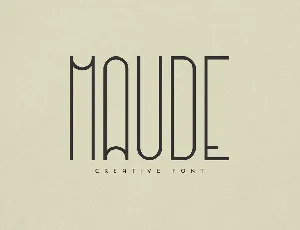 Maude font