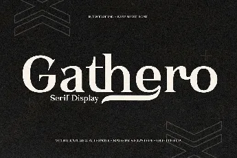 Gathero font