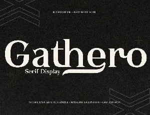 Gathero font