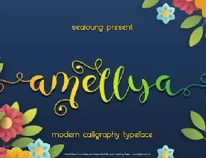 Amellya Calligraphy font