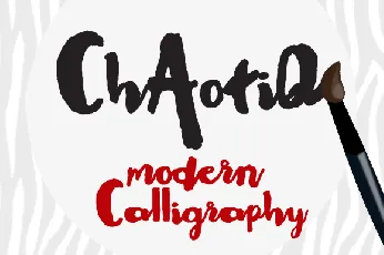 Chaotiq Modern Paint Brush font