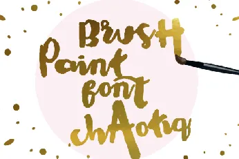 Chaotiq Modern Paint Brush font