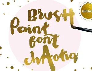 Chaotiq Modern Paint Brush font