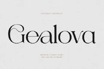 Gealova font