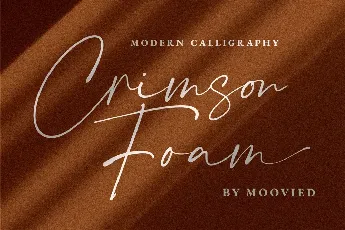 Crimson Foam Handwritten Script font